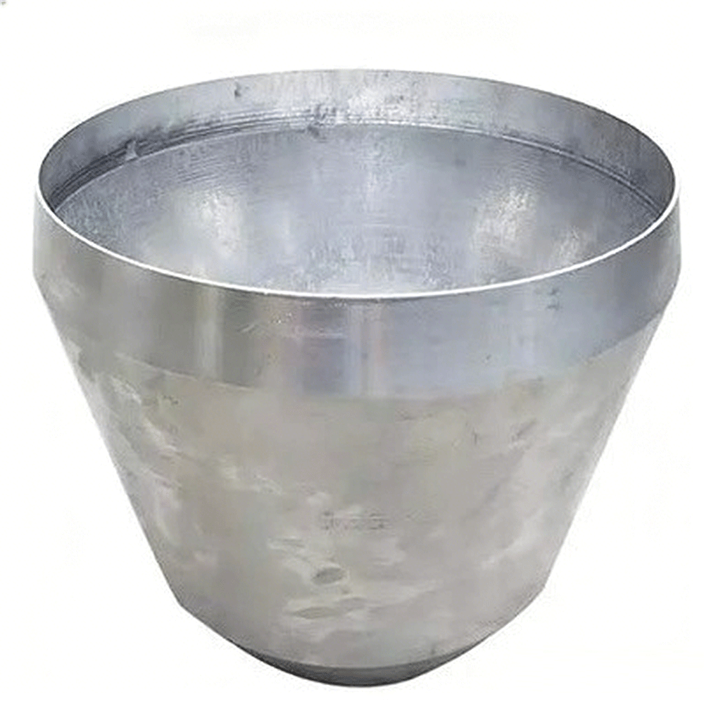 Hardware Deep-Drawn Semi-Round Brushed Aluminum Lampshade